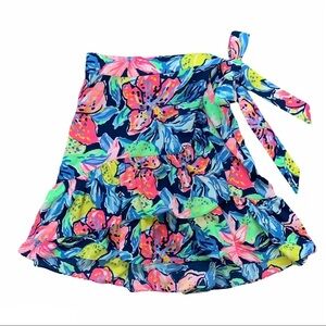 Lilly Pulitzer Nessa Wrap Bow Skirt in Capri Soleil